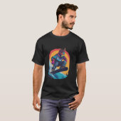 Snowboarding Animals Donkey on a Snowboard Snowboa T-Shirt (Vorne ganz)