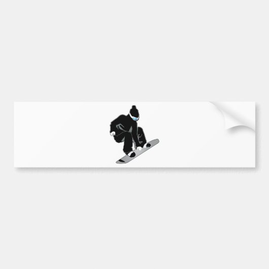 Snowboarding Autoaufkleber (Vorne)