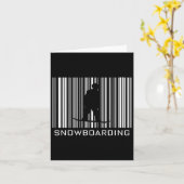 Snowboarding Barcode Hob Karte (Gelbe Blume)