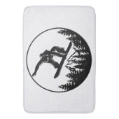 Snowboarding Bath Mat Badematte (Vorderseite Vertikal)