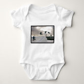 Snowboarding betrügt Baby-T - Shirt (Vorderseite)