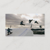 Snowboarding betrügt Visitenkarte (Rückseite)