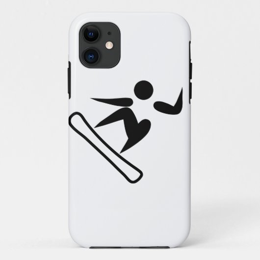Snowboarding-Bilddagramm Case-Mate iPhone Hülle (Rückseite)
