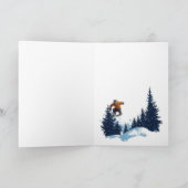 Snowboarding Birthday Cards Karte (Innenseite)