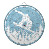 Snowboarding Dartboard Dartscheibe (vorne)