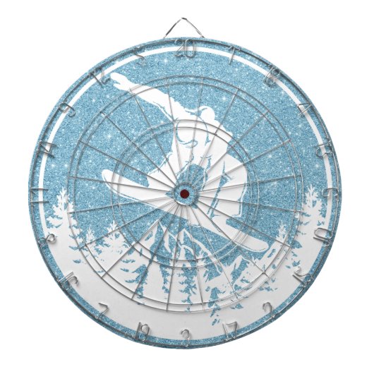Snowboarding Dartboard Dartscheibe (vorne)