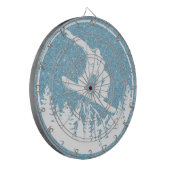 Snowboarding Dartboard Dartscheibe (Vorderseite Links)