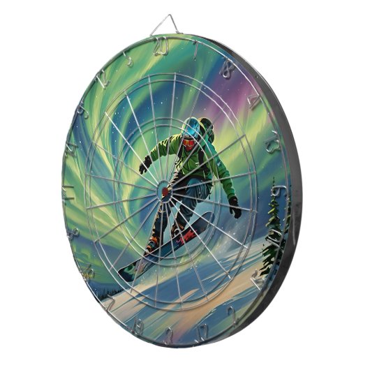 Snowboarding Dartboard Dartscheibe (Vorderseite rechts)