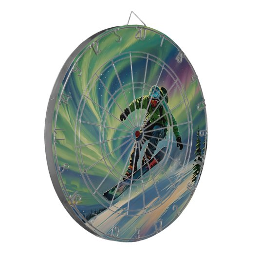 Snowboarding Dartboard Dartscheibe (Vorderseite Links)