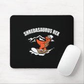 Snowboarding Dinosaur Funny Snowboard Kid Gift  Mousepad (Mit Mouse)