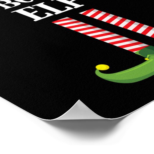 Snowboarding Elf Matching Family Group Weihnachten Poster (Ecke)