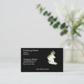 Snowboarding-Entwurfs-Visitenkarte Visitenkarte (Stehend Vorderseite)