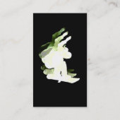 Snowboarding-Entwurfs-Visitenkarte Visitenkarte (Rückseite)