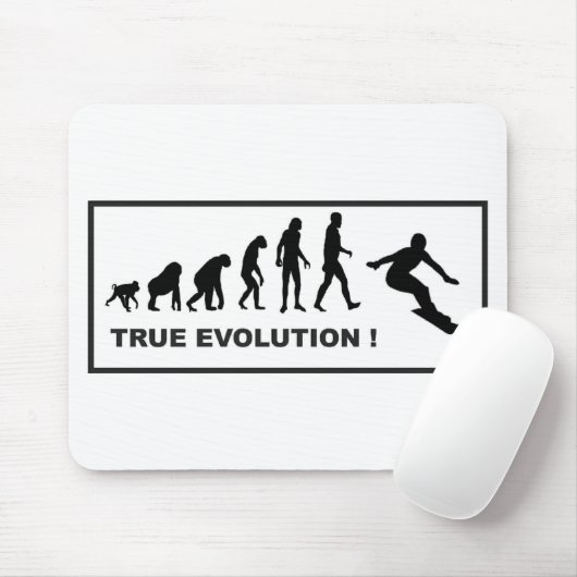 Snowboarding-Evolution Mousepad (Mit Mouse)