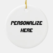 Snowboarding-extreme Sport-Verzierung Keramik Ornament (Hinten)