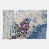 Snowboarding Geschirrtuch (Horizontal)