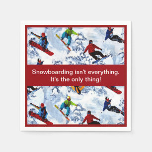 Snowboarding ist nicht alles serviette
