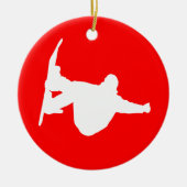 Snowboarding Keramikornament (Vorne)
