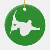 Snowboarding Keramikornament (Hinten)