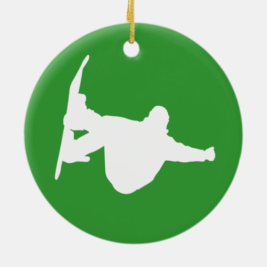 Snowboarding Keramikornament (Hinten)