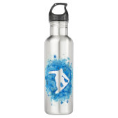 Snowboarding-Kunst Edelstahlflasche (Vorderseite)