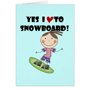 Snowboarding-Mädchen-T-Shirts und Geschenke