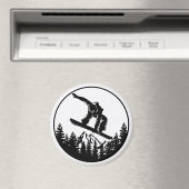 Snowboarding Magnet (In Situ (Geschirrspüler))