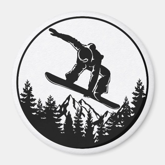 Snowboarding Magnet (Vorne)