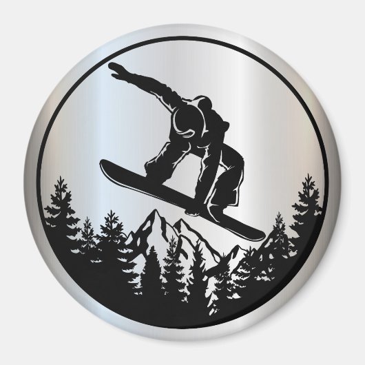 Snowboarding Magnet (Vorne)