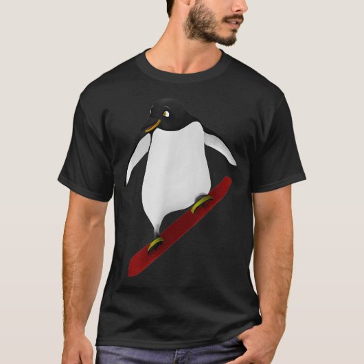 Snowboarding Penguin - Snowboard Snowboarder  T-Shirt (Vorderseite)