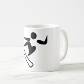 Snowboarding Pictograph Kaffeetasse (VorderseiteRechts)