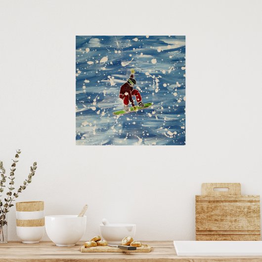 Snowboarding Poster (Küche)