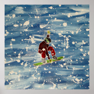 Snowboarding Poster