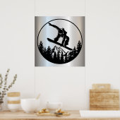 Snowboarding Poster (Küche)