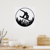 Snowboarding Poster (Küche)