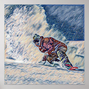 Snowboarding Poster