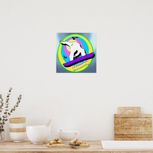 Snowboarding Poster (Küche)