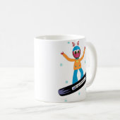 Snowboarding Puterbug Tasse (VorderseiteRechts)
