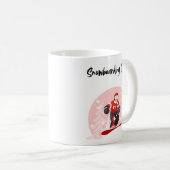 Snowboarding Queen Kaffeetasse (VorderseiteRechts)