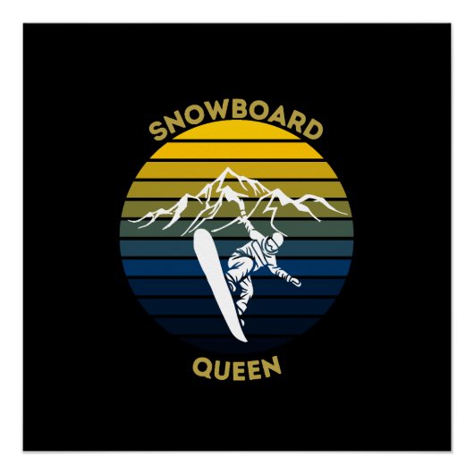 Snowboarding Queen Poster (Vorderseite)