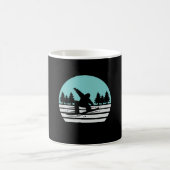 Snowboarding Retro Vintag Kaffeetasse (Mittel)