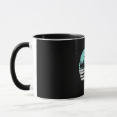 Snowboarding Retro Vintag Tasse (Links)