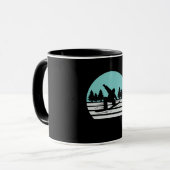 Snowboarding Retro Vintag Tasse (Vorderseite Links)