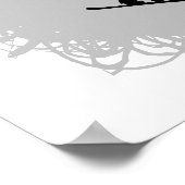 Snowboarding Scribble Style Poster (Ecke)