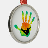 SNOWBOARDING-SPITZE 7 SILBERNES ORNAMENT (Rechts)