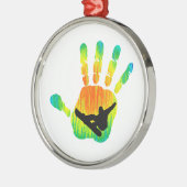 SNOWBOARDING-SPITZE 7 SILBERNES ORNAMENT (Links)