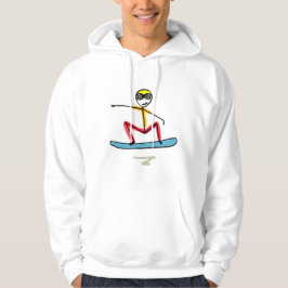 Snowboarding Stickman Hoodie