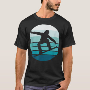 Snowboarding T Shirt Retro Vintage Cool Snowboard
