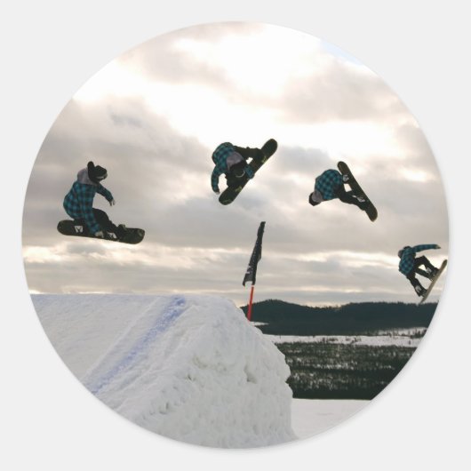 Snowboarding Tricks Stickers (Vorderseite)