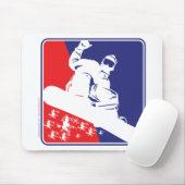 Snowboarding, USA Mousepad (Mit Mouse)